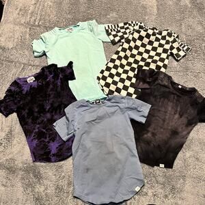 Posh Kiddos Shirt Lot Kids Youth 5 XS Street Punk Multi color Long